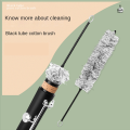 2 PCS Clarinet Absorbent Brush Cleaning Stick Brush Inner Wall Cleaning Brush Black Tube Brush Instrument Care Tool. 