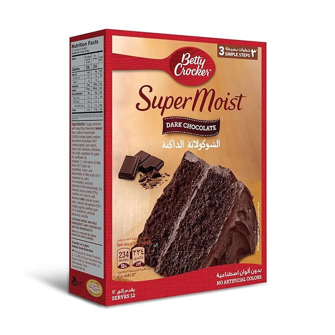 Betty Crocker SuperMoist Milk Chocolate Cake Mix 500G (Imported) | Daraz.pk