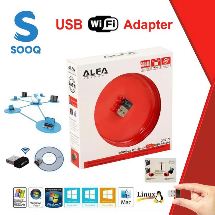 Alfa Wifi Usb Adapter Mini 300 Mbps