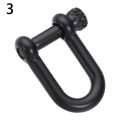 Stainless Steel Shackle Fob Screw Joint Connector Solid Carabiner D Bow Staples Keychain Hook Key Ring. 