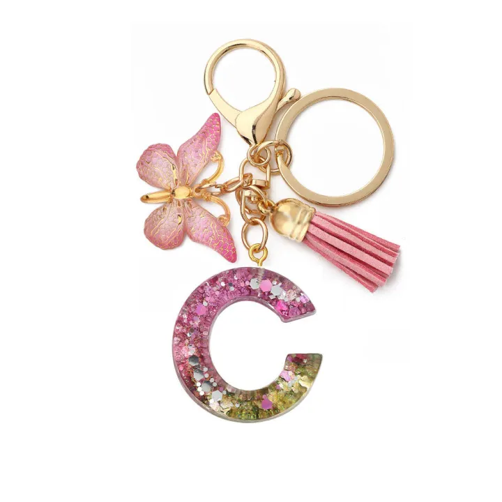 Unique%20Keychains%20For%20Women%20Handbag%20Accessories%20Snowflake%20Keychain%20Personalized%20Key%20Chains%20Alphabet%20Keychain%20-%20Image%204