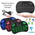 Mini Wireless Keyboard I8 Backlit English Russian French Spanish Portugal 2.4Ghz Air Mouse Remote Touchpad For Android TV Box PC. 