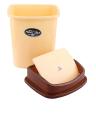 617c - Dust Bin - Brown & Beige. 
