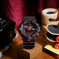 Casio G Shock GA-700 Series Mens Round Analog+Digital Black Resin Bezel World Time, Stopwatch, LED Light (Super Illuminator), 5 Daily Alarm, Hourly Time Signal, Full Auto Calender (to year 2099) Black Resin Band Watch-GA-700BNR-1ADR. 