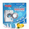 Washing Machine Cleaner Descaler 12Pack - Deep Cleaning Tablets For HE Front Loader & Top Load Washer, Clean Inside Drum And Laundry Tub Seal (Washing Machine Cleaner Tablets - 12 Pack). 