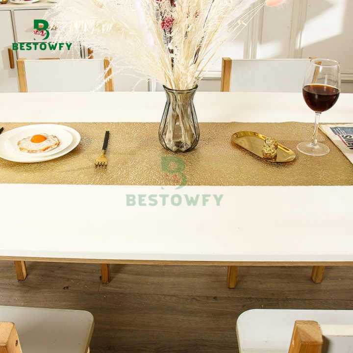 Solid%20Color%20PVC%20Vinyl%20Table%20Runner%20Set%20Rose%20Gold%20Resistant%20Table%20Mats%20Table%20Decoration%20Accessories%20Home%20Table%20Cloth%20-%20Image%203
