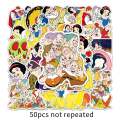 10/30/50pcs Anime Disney Snow White and the Seven Dwarfs Graffiti Stickers Cartoon Decals Laptop Sticker for Kids Toys. 