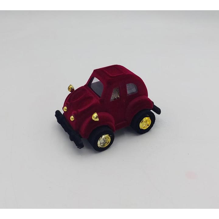 CARS THEME RING HOLDER IN VELVET MAROON COLOR