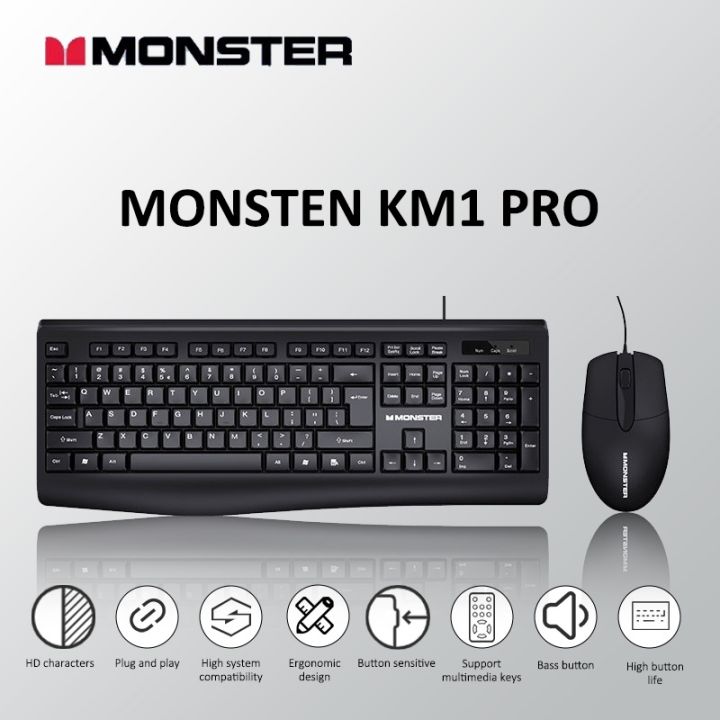 Monster AirMars KM3 Keyboard & Mouse Combo Wireless