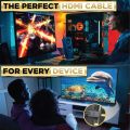 High Speed HDMI  ROUND Cable, 10 Meter  For Clear Crystal Display With  Combination Of Video And  Audio Multichannel. 