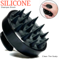 2-in-1 Shampoo Scalp Massager Brush & Hair Dye Applicator Bottle | Silicone Hair Scrubber, Oil Comb, Hair Coloring & Shampoo Dispenser for Men & Women. 