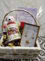 Gift for Mother | Gift for Mom | Gift for Maa | gift basket for mother ( locket set + printed coffee/tea mug + teddy bear + greeting card + rose flower + basket and wrapping ). 