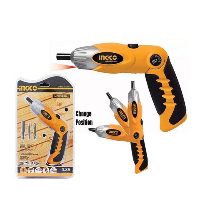 Ingco Cordless Screwdriver 4.8v CS0848