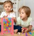 Tetris Game Puzzle Set Tetris 3D Transparent Brain Toy Thinking Exercise Montessori Puzzle Toy Tetris Puzzle for Children Educational For Kids Girls and Boys. 