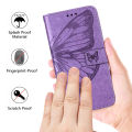 lthmy for Nokia C31 Butterfly PU Leather Flip Wallet Card Slots with Hand Strap Stand Cover case. 