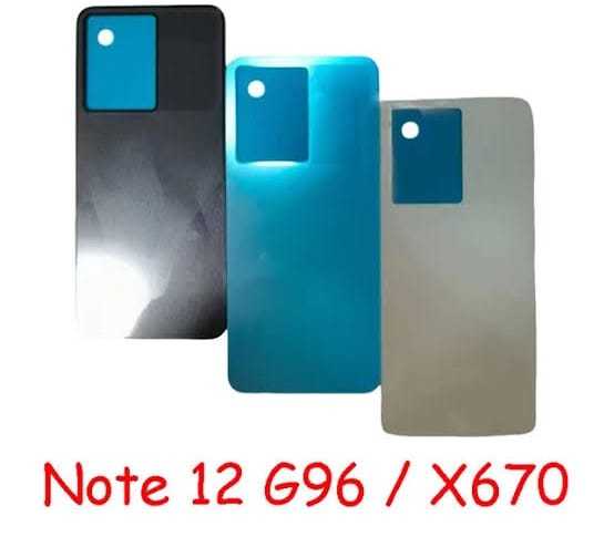 Infinix Note 12 G96 X670 Rear Back Body Casing  Replacement Battery Back Door For Infinix Note 12 G96 X670