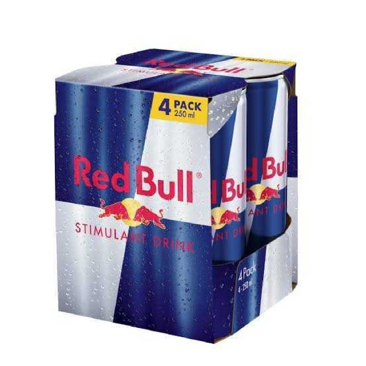 Red Bull Energy Drink Can 250ml Pack of 4