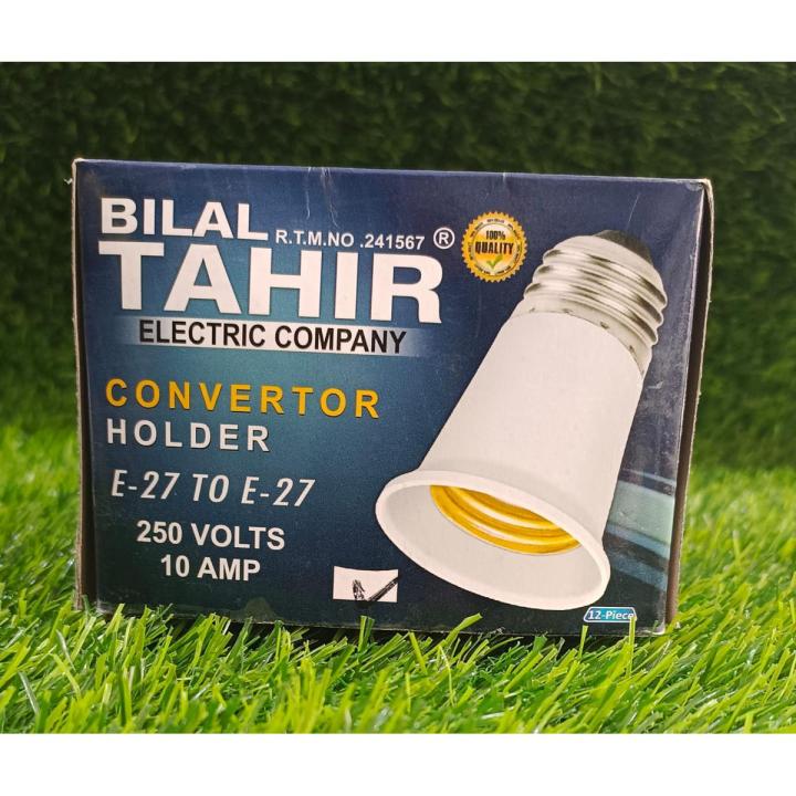 PACK OF 2 E27 TO B27 LED Bulb Base Conversion Holder Converter.