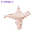 Oil Dispenser Genie Lamp Silicone Olive Oil Pour Spout Dispenser for Vinegar Wine Bottles Leak-proof Automatic Opening Closing Spout for Kitchen Cooking Drip-free Oil Pourer. 
