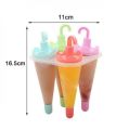 4Pcs / Set DIY Plastic Ice Cream Umbrella Kulfi Maker Pop Mold Ice-Lollipops Ice Pop Maker. 