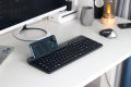 A4Tech FB2535CS - Wireless Keyboard Mouse Set - Bluetooth & 2.4G (USB Nano Receiver) - Silent Click Rechargeable Mouse - 1200 -2400 DPI - 3 Devices with Mouse - 4 Devices with Keyboard - Phone Cradle- For PC/Laptop/Mobile/Tablet/Smart TV. 