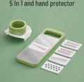 5 In 1 Multifunction Vegetable Cutter, Vegetable Slicer, Stainless Steel Vegetable Cutter With Hand Protectors, Vegetable Grater. 