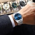 POEDAGAR Men's Fashion Ultra Thin Metal Wristwatch | New Luxury Calendar Business Watch with Waterproof Night Light Quartz Watches. 