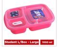 S R Trader Student Lunch Box Large 1000ml, Lunch Box with three portions/Compartments. 
