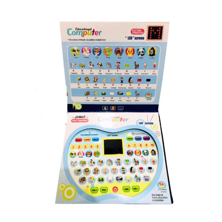 Children’s LED Learning Computer – Fun & Educational Laptop Pad | Daraz.pk