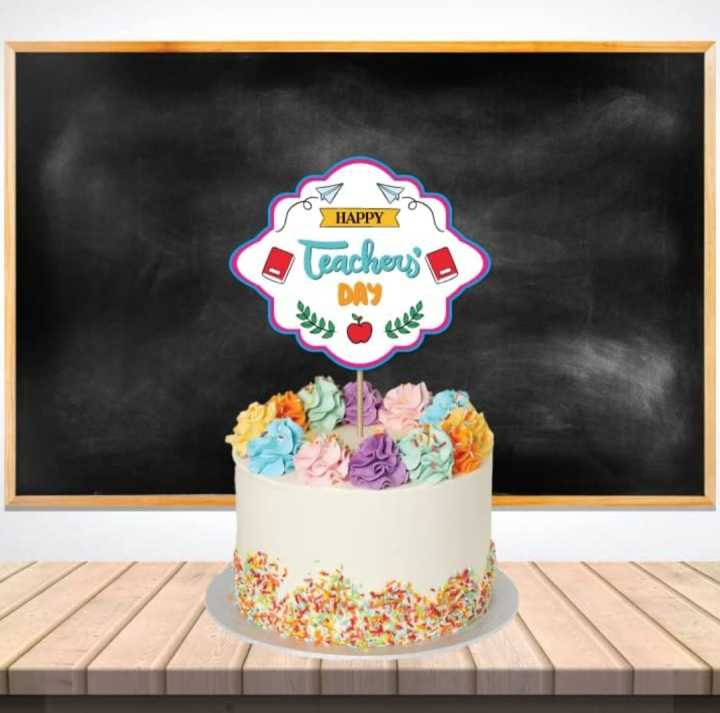 Personalized Digital Cake Topper for Teacher day Celebration & Cake Decoration