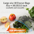 Pack of 20 small size Freezer bags , Plastic zip bags , Zip lock bags. 