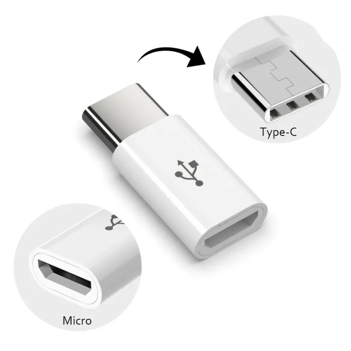 USB%20Micro%20To%20Type%20C%20Connector%20Adapter%20For%20Android%20-%20White%20-%20Image%205