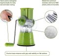 New 3 in 1 Vegetable Cutter, Multifunctional Vegetable Slicer, Drum Slicer for Kitchen - Manual Hand Cutter - Drum Grater Machine kaddu kash. 