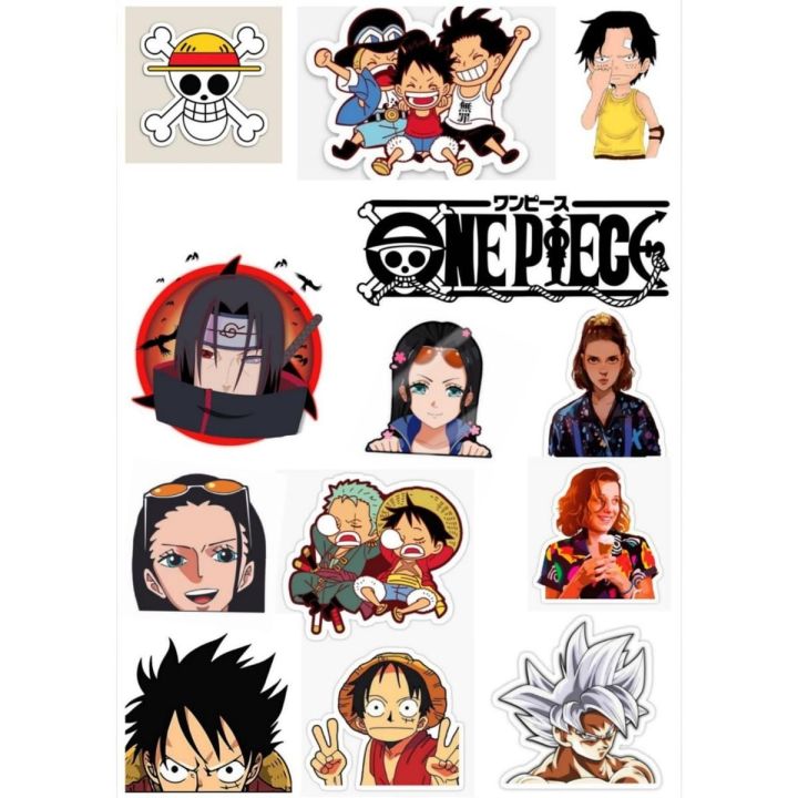 Customized Anime stickers | Animated | One Piece, Luffy, Daragon Ball-z, Stranger things