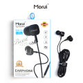Morui Handfrees - MH-4 Beat Blast Handsfree Mobile accessories - Canceling Gaming headset with sound earbud - Ear handfree - noise reduction earbud - Control noise cancellation handfree - Heavy bass stereo. 