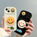 [autismaut] Three-Dimensional Couple Smiley Face Sliding Window iPhone15Pro Phone Case Suitable for Apple 14/13 Cartoon 12 Protective Sleeve 11. 