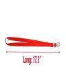 50pcs - Red Lanyards for ID Badges. 