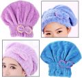 Hair Drying Wrap Towel | Super Absorbent Hair Drying Bath Towel Cap | Women Hair Cap Microfibers | Hair Drying Cap Towel | Quick Dry Bath Hair Drying Towel Head Wrap Hat | Microfiber Soft Dry Hair Wrap for Fast & Gentle Drying. 