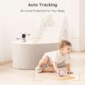 BOIFUN 5-inch Smart Video Baby Monitor with 1080P 360 Camera, Motion & Cry Detection, Humidity & Temperature Monitoring, Pan-Tilt-Zoom, Night Vision, Two-Way Audio [Smart APP Control]. 