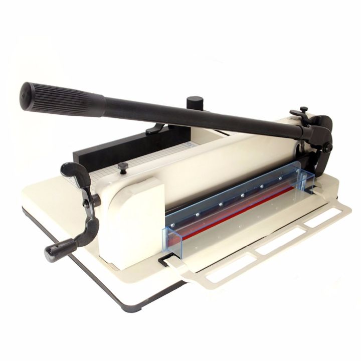 Heavy Duty A3 Paper Cutter Model 858 – Cuts 450 Sheets, Durable Metal & Steel Construction, High-Quality Knife, Safety Guides, Measuring Scale – Ideal for High-Volume Tasks