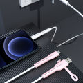 2in1 Cord Protector Mobile Phone Charging Cable Protector Silicone Headphone Cable Organizer, Charging Cable Winder. 