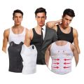 Slim n Lift Body Shaper Vest for Men – Black & White | Comfortable Waist Trainer & Posture Corrector. 