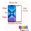 HONOR 8X Glass Protector 5D Tempered Glass For HONOR 8X - Black. 