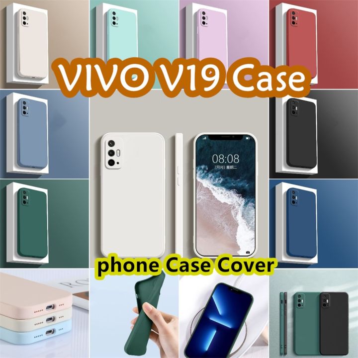 Original For VIVO V19 Silicone Full Cover Case Anti-fingerprint Phone Case Cover