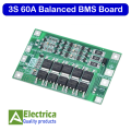3S 60A Balanced & Enhanced BMS for 18650 Li-ion Battery charging Board  11.1V 12.6V 3s BMS by Electrica. 