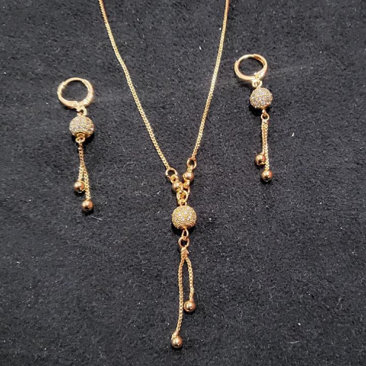 Causal Mala set/1 karat set/ Jewellery for girls/ Golden pendant