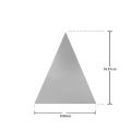 Acrylic Triangle Mirror Wall Sticker Sets, DIY Geometric Removable Acrylic Mirror Wall Decal, 3D Wall Stickers, Personalized Art Triangular Mirror for Home Living Room Bedroom Décor. 