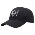 Game Watch Dogs Baseball Cap Cosplay 3D Bone Embroidery Adjustable Cotton Sun Hat Unisex Outdoor Sports Costume Prop.. 