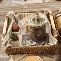 Cosmetics Basket Simple Handle Design Practical Makeup Basket. 
