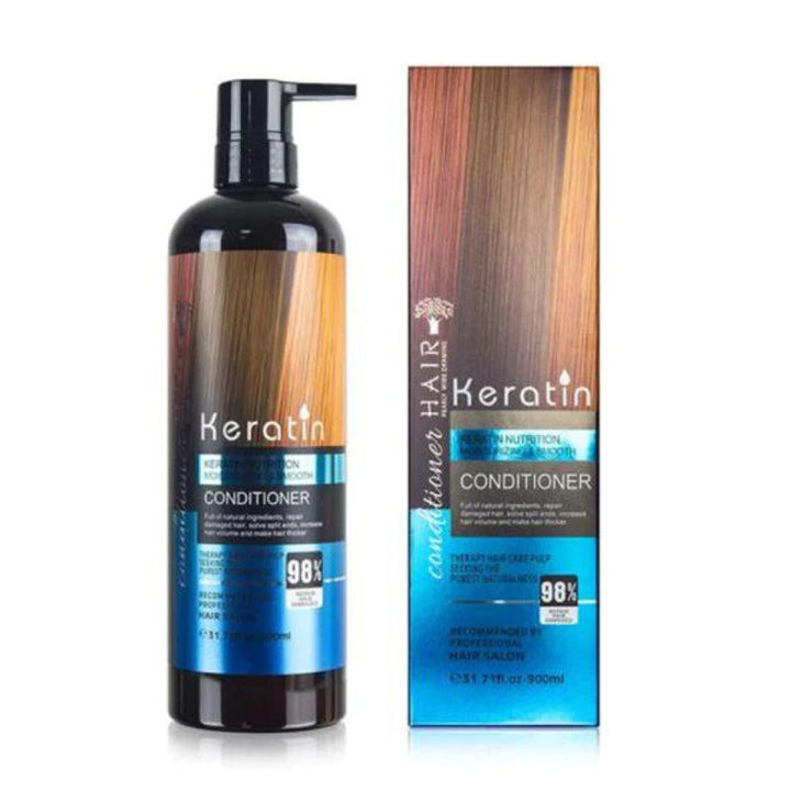 Keratin Nutrition Sulfate Free Smooth Conditioner 98% Repair Hair Damaged (900ml)